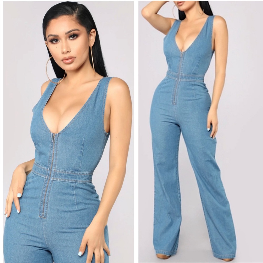 Fashion Nova New!  Feel the Funk Disco Jumpsuit